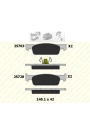 KALE B2572818005 | Renaut Clio 4 2012-2014 Ön Fren Balata Takımı Ufak Tip