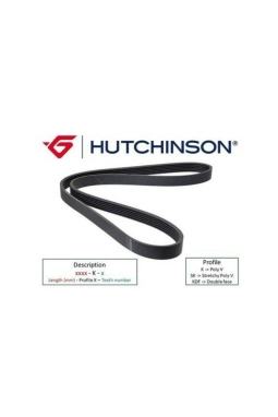HUTCHINSON 7PK1570 | Renault Clio 4 2012- 1.2 tCe Benzinli Alternatör Kayışı