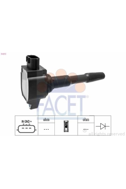 FACET 9.6513 | Ateşleme Bobini Clio IV Kadjar Megane III IV Dokker Lodgy Sandero II 0.9 TCE 1.2 TCE