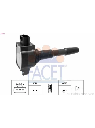 FACET 9.6513 | Ateşleme Bobini Clio IV Kadjar Megane III IV Dokker Lodgy Sandero II 0.9 TCE 1.2 TCE