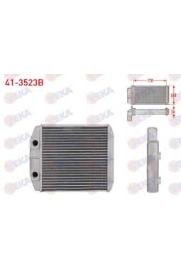 Renault Clio 4 2012- Kalorifer Radyatörü Veka Marka