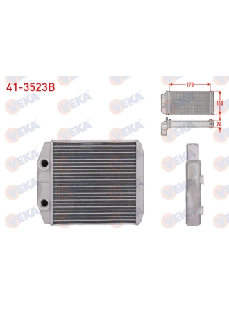 Renault Clio 4 2012- Kalorifer Radyatörü Veka Marka