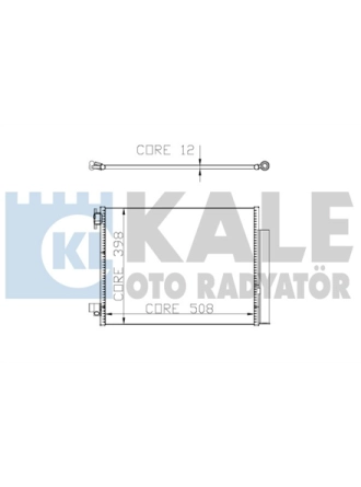 KALE 050ABC080 | Renault Clio 4 2012-2018 Klima Radyatörü