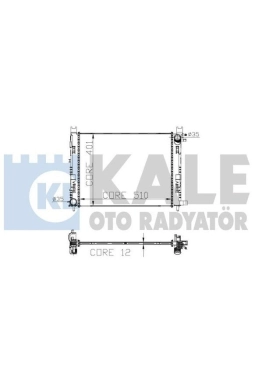 KALE 0518591AB | Renault Clio 4 2012-2018 Su Radyatörü 12MM