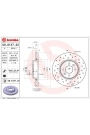 BREMBO 09.8137.2X | Fren Diski Ön Büyük Hava Kanallı Clio V 1.3 H5h 1.5 K9k Scenic I 1.6 K9k Kaplamalı Delikli | 2 Adet