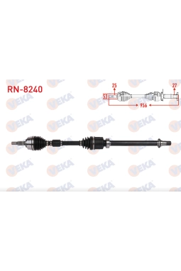 VEKA RN-8240 | Renault Clio 5 2019- 1.3 tCe Sağ Aks Komple Yerli Marka