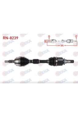 VEKA RN-8239 | Renault Clio 5 2019- 1.3 tCe Sol Aks Komple Yerli Marka