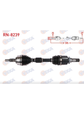 VEKA RN-8239 | Renault Clio 5 2019- 1.3 tCe Sol Aks Komple Yerli Marka