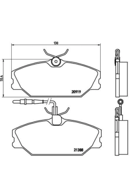 BREMBO P68014 | Fren Balatası Ön Low-Met Renault