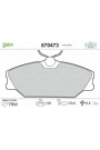 VALEO 670473 | Ön Fren Balatası Laguna 9 / 99 2 / 01 Megane 99-Scenic Rx4 12 / 00-Safrane 3 / 99 4 / 00