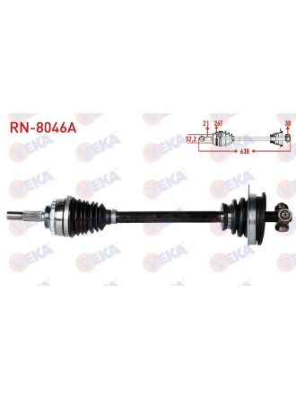 VEKA RN8046A | Renault Symbol 2006-2008 1.5 dCi Sol Aks Komple