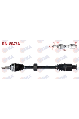 VEKA RN8047A | Renault Symbol 2006-2008 1.5 dCi Sağ Aks Komple