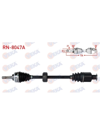 VEKA RN8047A | Renault Symbol 2006-2008 1.5 dCi Sağ Aks Komple