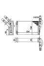 MAGNETI MARELLI 359000300010 | Kalorifer Radyatörü Kangoo Clio II 1.2 / 1.4 / 1.6 / 2.0 / 1,5 DCI / 1,9D 98 -