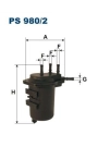 FILTRON PS980-2 | Mazot Filtresi Clio.II-Kangoo-Thalia 1.5 DCI