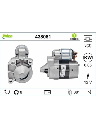 VALEO 438081 | Marş Motoru Kmp 98-Kango-Logan 1.4 8V *K7j*