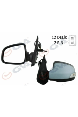 YERLİ 963028691R | Renault Symbol Joy 2017- Sol Dikiz Aynası Manuel Sinyalli