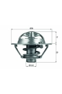 MAHLE TX11882D | Termostat 82°C 11-Accent-Elantra- i20- i30-Cerato-Ceed