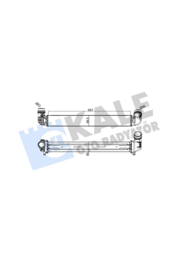 KALE 050CAC050 | Renault Fluence 1.5 dCi İntercol Turbo Radyatörü