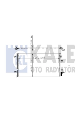 KALE 050ABC060 | Renault Fluence Klima Radyatörü