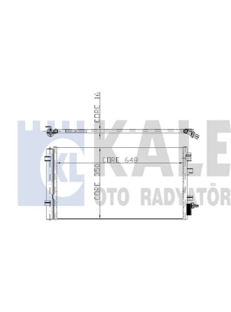 KALE 050ABC060 | Renault Fluence Klima Radyatörü