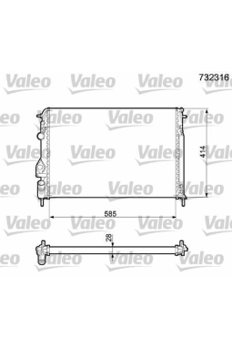 VALEO 732316 | Radyatör Megane.I 1.4-1.6 + Ac