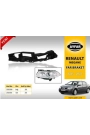 AYFAR 202301 | Renault Megane 2 2004-2009 Far Alt Ayağı Sol Mercekli Far Tipi