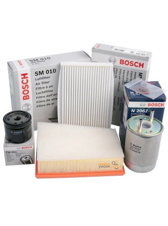 Renault Megane III 2010-2015 1.5 dCi Periyodik Yağ Bakım Filtre Seti Bosch Marka