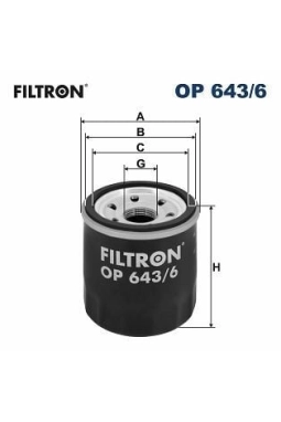 FILTRON OP643-6 | Yağ Filtresi 15-Dokker-Duster-Lodgy 1.6 11-Micra