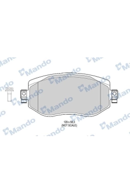 MANDO MBF015304 | Fren Balata Ön 16-Megane.IV 1.2Tce-1.5 DCI