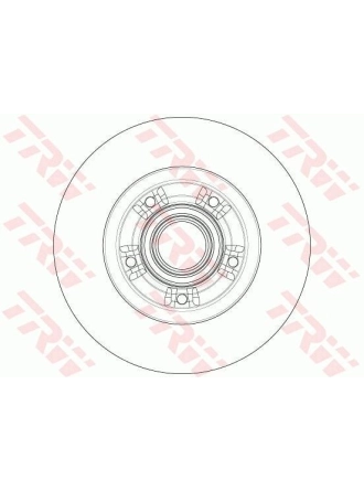 TRW DF6203BS | Disk + Rulman Arka (Ad) 09-Grand Scenic (1.Disk + 1.Rulman) + ABS (Kutu Fıyat Tek) | 2 Adet