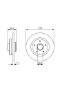 BOSCH 0986479682 | Disk Arka (Ad) 09-Grand Scenic | 2 Adet
