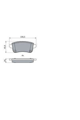 BOSCH 0986494978 | Renault Grand Scenic 3 Arka Fren Balata Takımı
