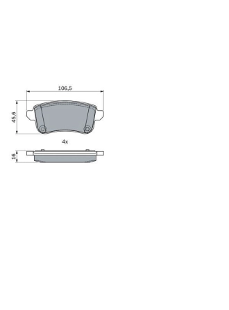 BOSCH 0986494978 | Renault Grand Scenic 3 Arka Fren Balata Takımı