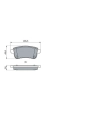 BOSCH 0986494978 | Renault Grand Scenic 3 Arka Fren Balata Takımı