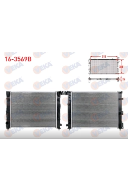 VEKA 16-3569B | Renault Taliant XJF 1.0 Sce Su Radyatörü Yerli Marka