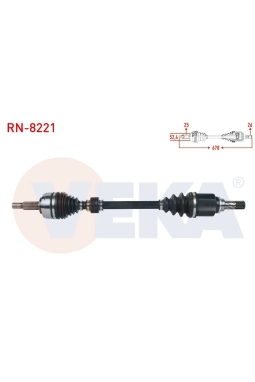 VEKA RN-8221 | Renault Captur 2013- 1.5 dCi Manuel 6 İleri Sol Aks Komple Yerli Marka