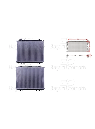 WISCO WL21-15-200B | Su Radyatörü Brazing Mt 450X639x26 Mazda B2500. Bt50. Ford Ranger 2.5D 96 >