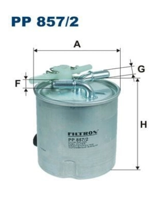 FILTRON PP857-2 | Mazot Filtresi 07-14 Qashqai-Xtrail 2.0Dci