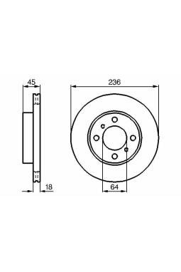 BOSCH 0986478572 | Disk On (Ad) ≪,99 Carisma 1.6 | 2 Adet