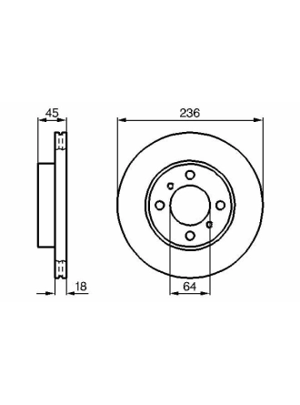 BOSCH 0986478572 | Disk On (Ad) ≪,99 Carisma 1.6 | 2 Adet