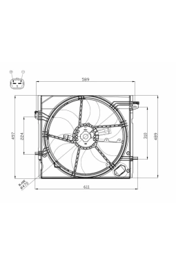 NRF 47897 | Nissan Qashqai-Kadjar Dig-T 14 > Fan Motoru V696583