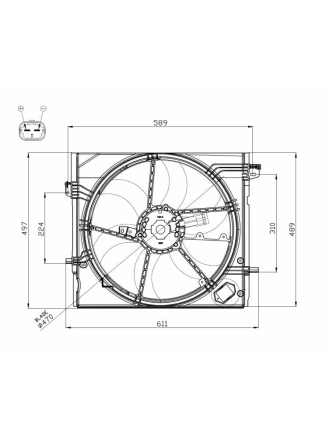 NRF 47897 | Nissan Qashqai-Kadjar Dig-T 14 > Fan Motoru V696583