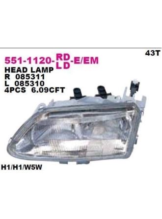 DEPO 551-1120R-LD-EM | Renault Laguna 1 1995 Model Sağ Far Elektrikli