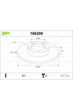 VALEO 186200 | Fren Diski Ön 106 I (1A, 1C) 91-961.4 D 1.0 1.1 1.6 1.5 D 1.0 1.5 D 106 II (1A_, 1C_) 96-041.0 İ 1.1 İ 1.6 İ 1.6 İ 1.5 D 1.1 İ 1.0 İ 1.5 D Electric 205 I (741A / C) 83-871.0 1.1 1.1 1.4 1.4 106 91-205 83-93 / Zx 91-97 Saxo 96-C15 Düz 2
