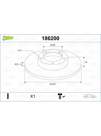 VALEO 186200 | Fren Diski Ön 106 I (1A, 1C) 91-961.4 D 1.0 1.1 1.6 1.5 D 1.0 1.5 D 106 II (1A_, 1C_) 96-041.0 İ 1.1 İ 1.6 İ 1.6 İ 1.5 D 1.1 İ 1.0 İ 1.5 D Electric 205 I (741A / C) 83-871.0 1.1 1.1 1.4 1.4 106 91-205 83-93 / Zx 91-97 Saxo 96-C15 Düz 2