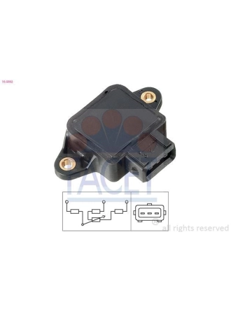 FACET 10.5002 | Gaz Kelebek Sensörü Alfa-Albea-Punto-Hyundai-Pejo-Opel