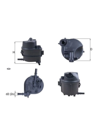 MAHLE KL777D | Mazot Filtresi 01-206-307 1.4Hdi (Isıtıcı Gırıslı)