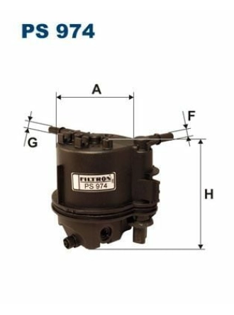 FILTRON PS974 | Mazot Filtresi 01-206-307 1.4Hdi (Isıtıcı Gırıslı)