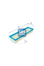UFI 30.262.00 | Hava Filtresi P206 P307 (Em Ym) C4 Et3j4 (1.4 16V) P206 P206 + (T3e) Tu3a (1.4 8V)